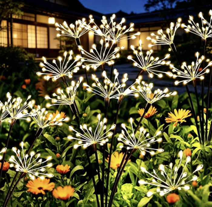 Set 2 Lampi Solare Decorative Tip Papadie, 72 cm, 120 LED-uri, 8 Moduri [8]
