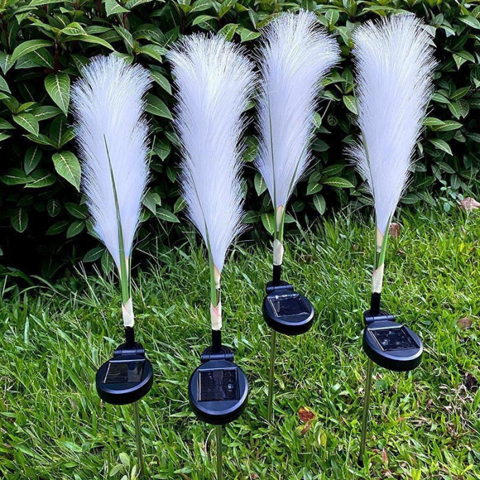 Set 2 lampi solare Pampas 70cm LED lumina calda IP66 gradina [4]