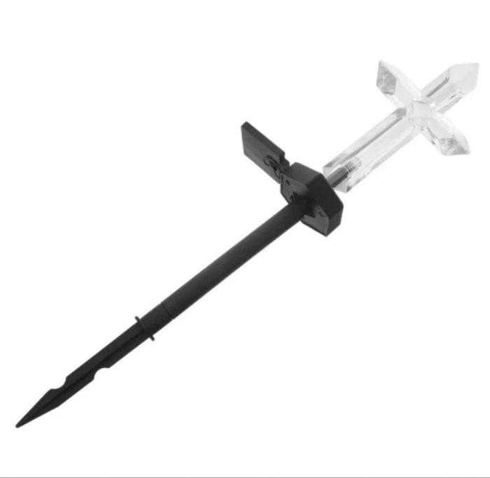 Set 4 Cruci Solare Decorative LED Alb Cald pentru Gradina si Cimitir - Iluminare Automata [7]
