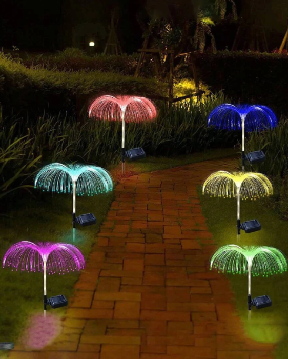 SET 4 x Lampa Solara Gradina Tip jellyFISH - RGB [4]