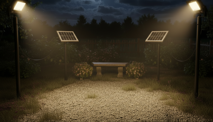 Set 4 x Proiector LED INNOVA 200W Cu Panou Solar si telecomanda, IP66 + Cadou Surpriza [8]