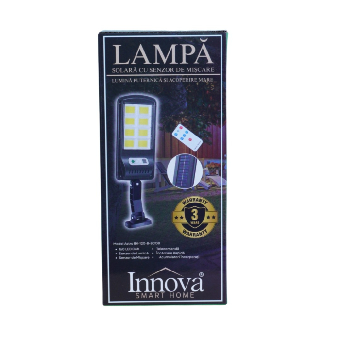 Set 4 Lămpi Solare Innova Astro cu Senzor, Telecomandă, IP65 [7]
