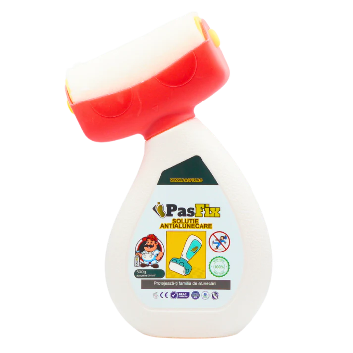 Soluție Antialunecare PasFix 500ml - Protecție pentru gresie, faianță, marmură, piatră naturală cu rolă aplicatoare [2]