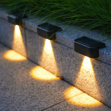 Lampi Solare Decorative - Pachet 4 ,8,16,24 buc  lampi solare pentru trepte , balustrada ,glaf , lumina calda/rece