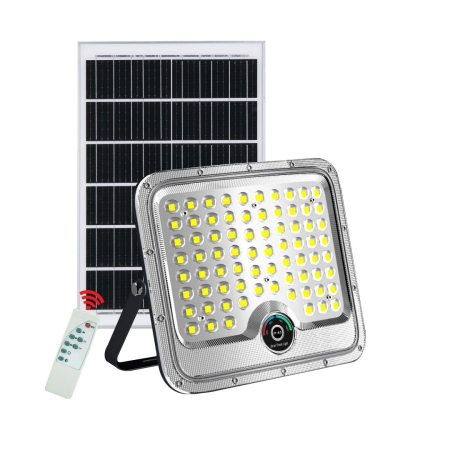 Lampi Solare Stradale - Proiector Solar LED 600W Innova Smart Home Hall, IP67, Panou Solar 35x35 cm și Telecomandă