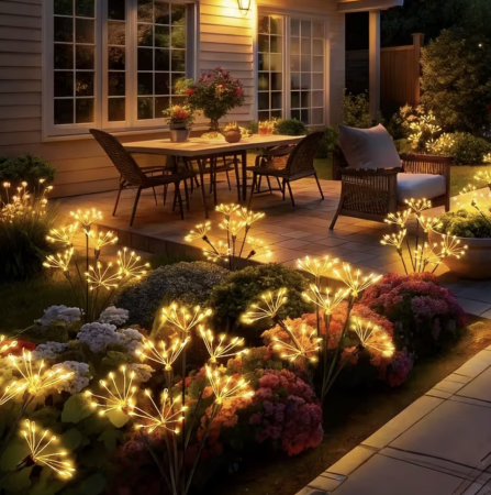 Pachete Promotionale - Set 2 Lampi Solare Decorative Tip Papadie, 72 cm, 120 LED-uri, 8 Moduri