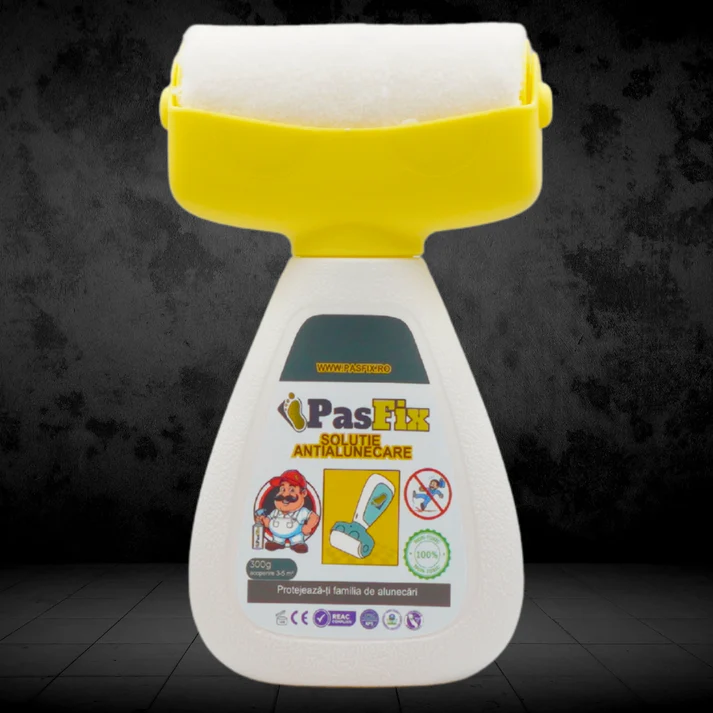 PasFix - Soluție Antialunecare PasFix 300ml - Protecție sigură pentru gresie, piatră și marmură cu rolă aplicatoare