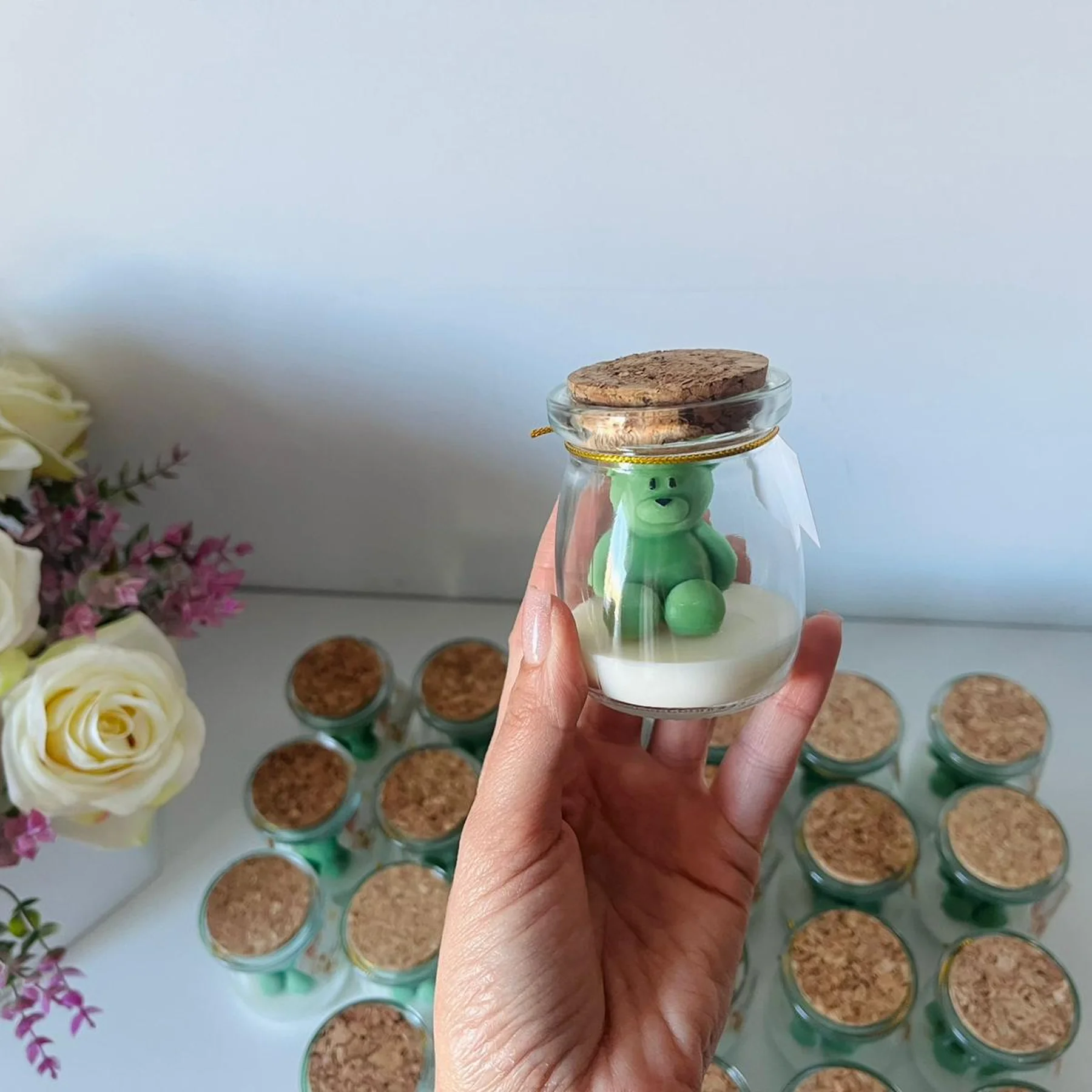 Mărturii parfumate din ceară de soia - model ursulet – eleganță naturală pentru evenimente speciale [2]