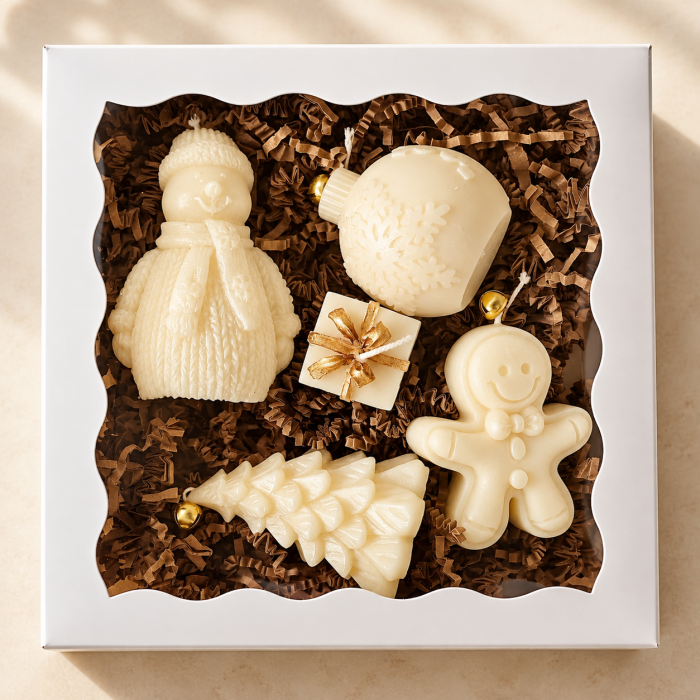 Lumânare decorativă din ceară de soia „Magia Crăciunului - Set Cadou” [3]