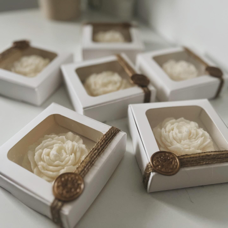 Marturii ceara soia handmade pentru evenimente speciale - Marturii ceara soia naturala realizate manual pentru botez, nunta, aniversari