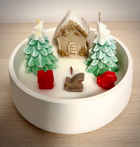 Lumanari tematice - Lumânări Decorative de Crăciun din Ceară Naturală – Decoris