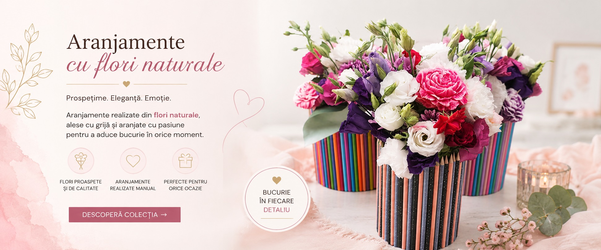 banner flori naturale