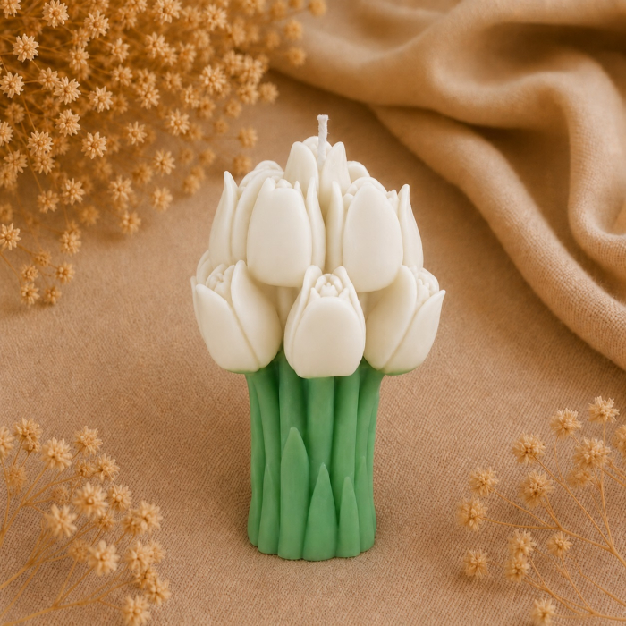 Lumanare decorativa Buchet de lalele [3]