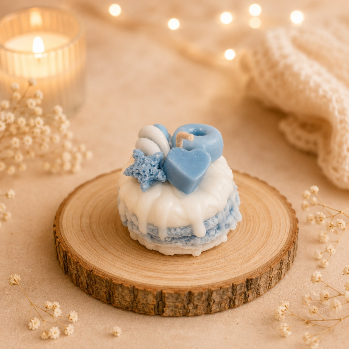 Lumanare decorativa macarons glazurat [3]