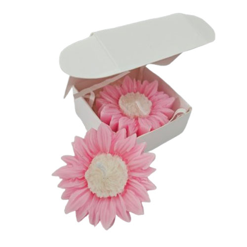 Marturie din ceara de soia Floare roz [2]