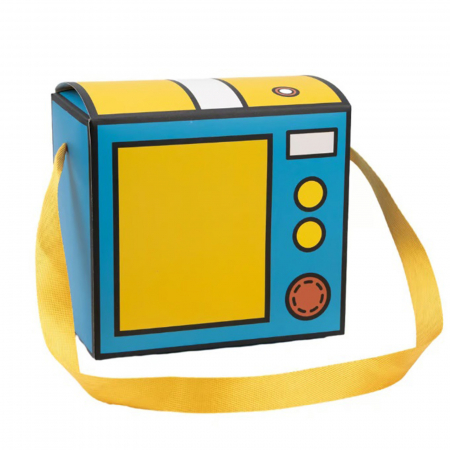 Cutie decorativa bleu in forma de aparat de fotografiat [1]