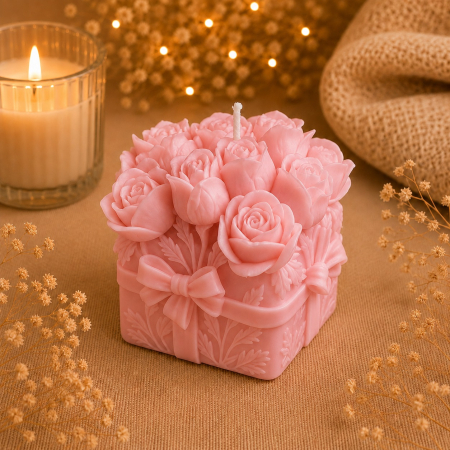 Lumanari decorative Flori - Lumanare decorativa Cadou cu flori