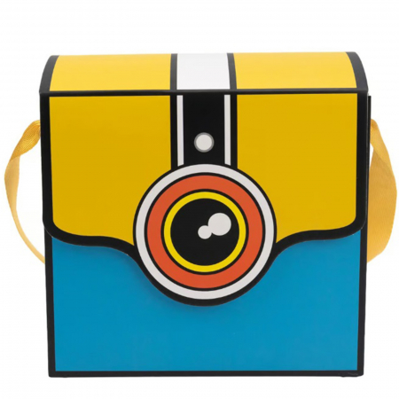 Cutie decorativa bleu in forma de aparat de fotografiat [2]