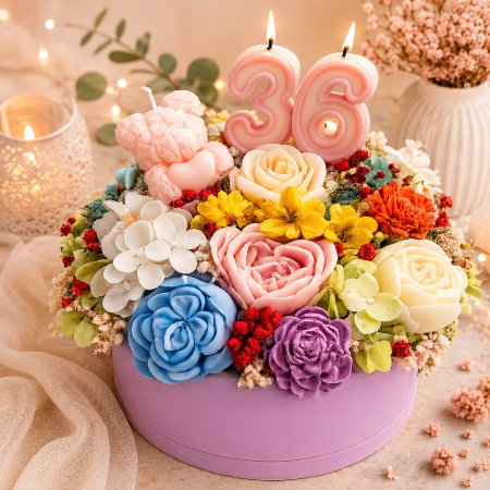 Cadouri personalizate - Aranjament floral aniversare