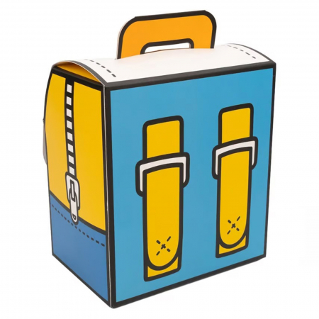 Cutie de carton model ghiozdanel albastru [1]