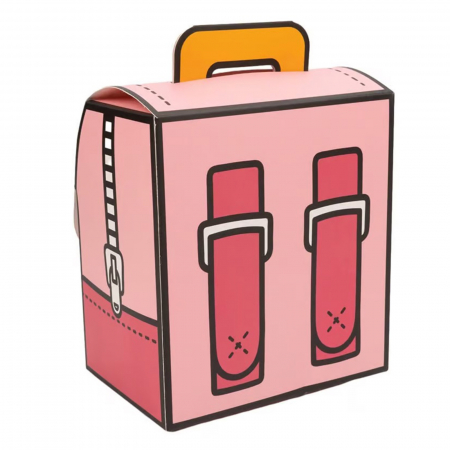 Cutie de carton model ghiozdanel roz [1]