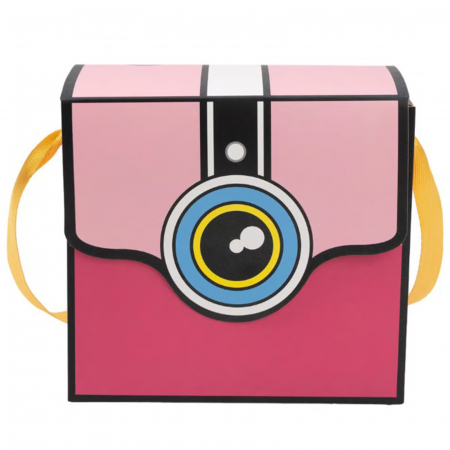 Cutie decorativa roz in forma de aparat de fotografiat [2]