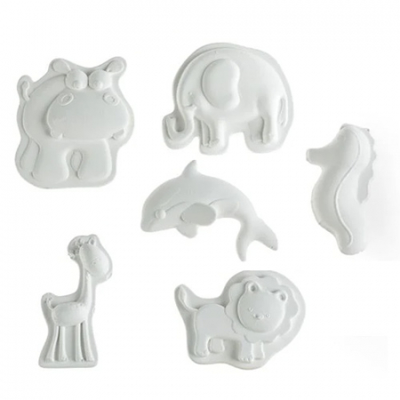 Coltul copiilor - Figurina ipsos Animale - set 6 bucati