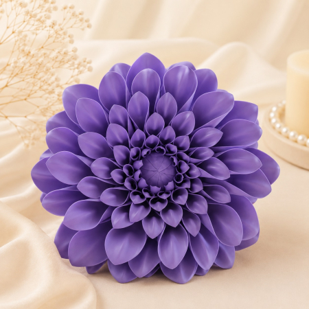 Aranjamente si decoratiuni florale - Flori Gigante din Spuma EVA - Dalie mov