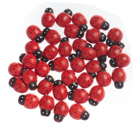 Alte Decoratiuni - Gargarite rosii din lemn pentru decoratiuni