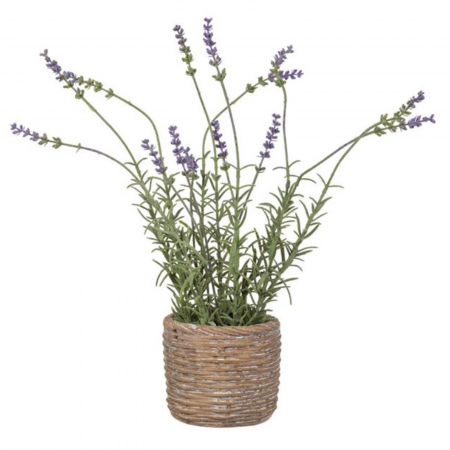 Aranjamente flori plastic - Ghiveci ceramic model rachita cu plante artificiale