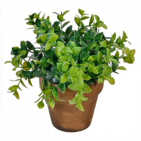 Aranjamente flori plastic - Ghiveci decorativ cu planta artificiala