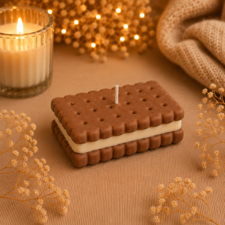 Lumanari decorative din ceara de soia - Lumanare decorativa Biscuiti cu crema