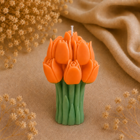 Lumanare decorativa Buchet de lalele [3]