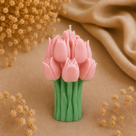 Lumanare decorativa Buchet de lalele [1]