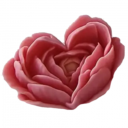 Lumanare decorativa din ceara de soia Floare Inima [2]