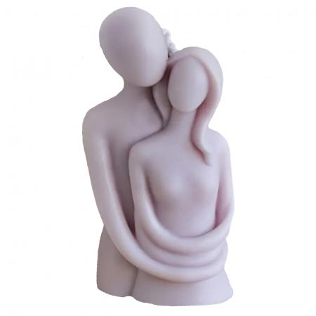 Ziua Indragostitilor - Lumanare decorativa din ceara de soia Indragostiti