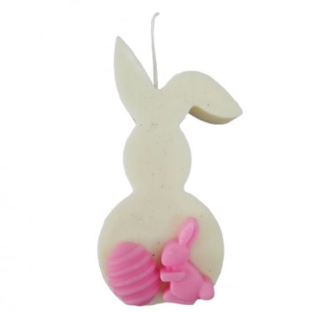 Produse tematice - Lumanare decorativa Iepure cu ou de Paste