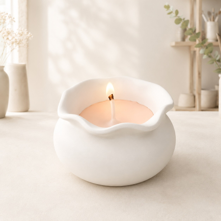 Lumanari decorative Forme - Lumanare decorativa in suport ceramic model Borcan