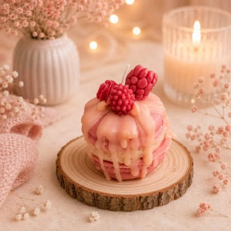 Lumanari decorative Mancare - Lumanare decorativa macarons glazurat