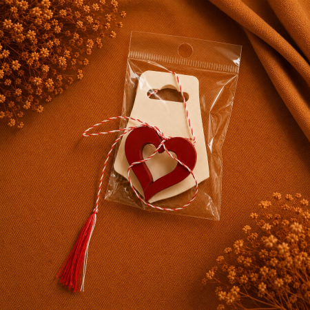 Martisoare - Martisor Handmade Wood Heart