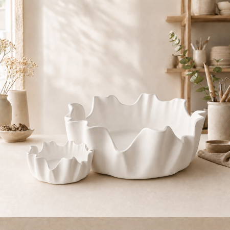 Decoratiuni - Set 2 suporturi din ceramica