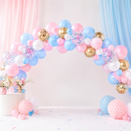 Gender Reveal - Set baloane pentru arcada Gender Reveal