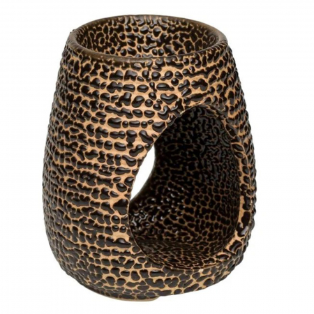 Wax Melts - Suport ceramic negru auriu pentru Wax Melts