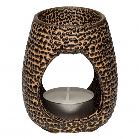 Suport ceramic negru auriu pentru Wax Melts [1]