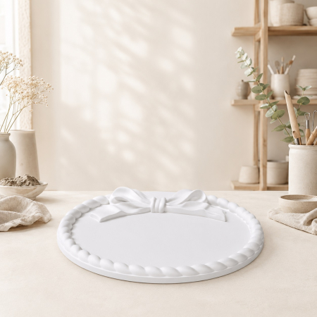Decoratiuni - Suport ceramic pentru pahare model rotund
