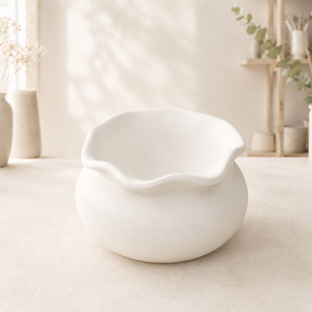Decoratiuni - Suport decorativ ceramic Borcan
