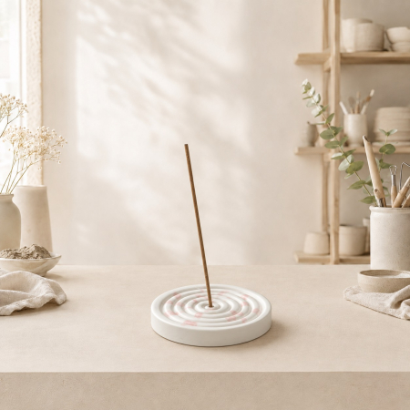 Decoratiuni Handmade - Suport decorativ ceramic pentru betisoare parfumate