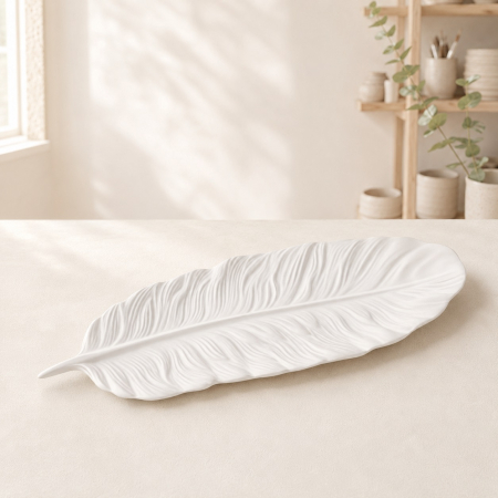 Decoratiuni - Suport decorativ din ceramica model Pana