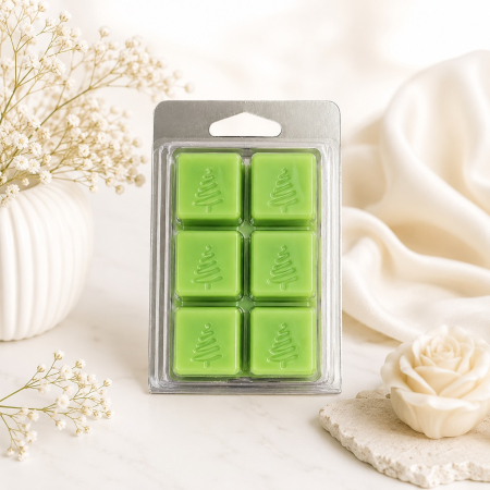 Lumanari decorative din ceara de soia - Tableta Wax Melts 6 patratele Brad