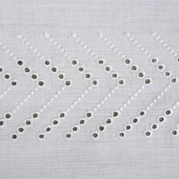 Fata de masa eleganta 160x260 cm – alb ivory cu broderie delicata [4]